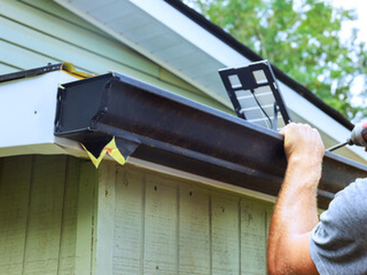 Gutter repair project by BMS Vanguard Roofing – photo 1