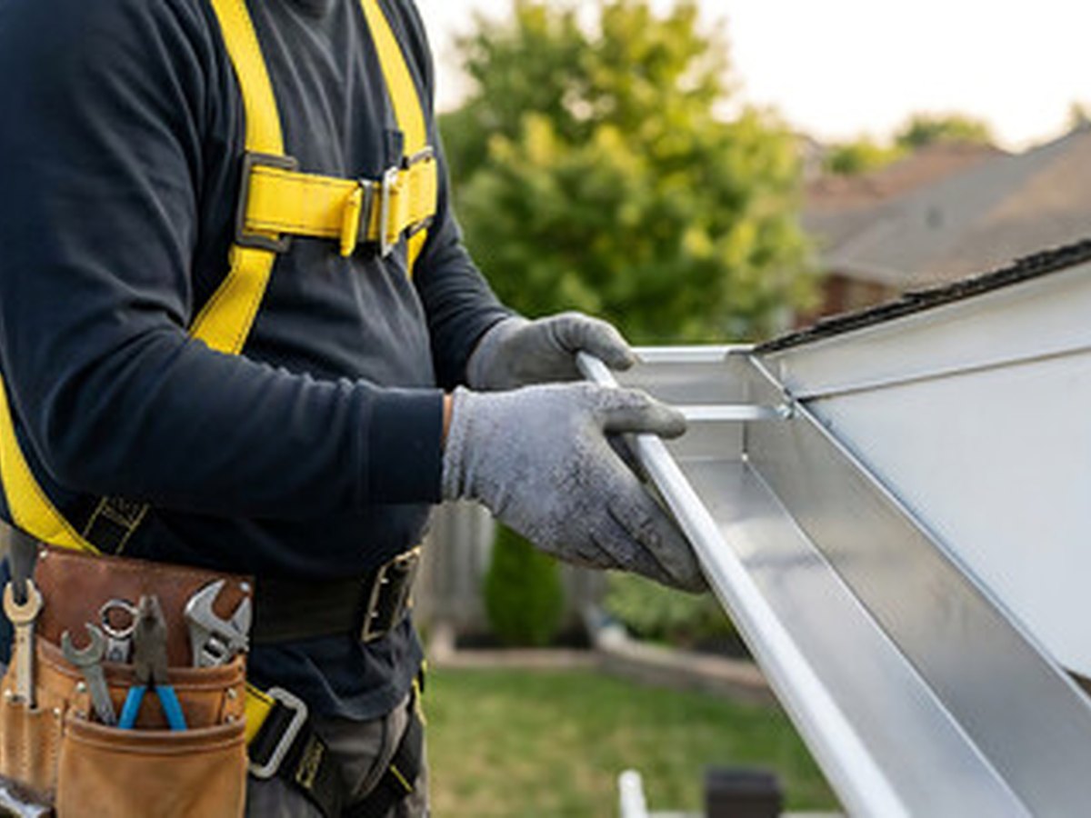 Gutter repair project by BMS Vanguard Roofing – photo 3
